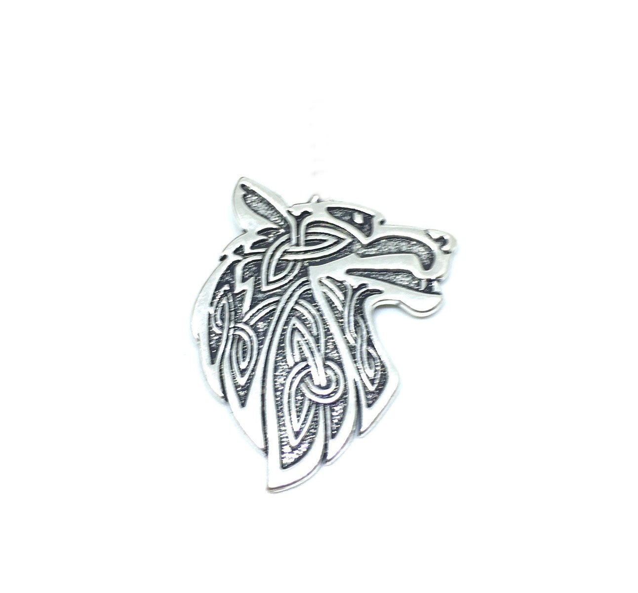 FVIN-040 Celtic knotwork Wolf head Pin Celtic knotwork Wolf head Pin