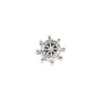 Rhinestone Nautical Wheel Pin