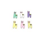 Alpaca Animal Enamel Pin - all colors
