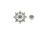 Rhinestone Ship's Wheel Pin