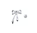 FAS-055 Amethyst Stone Bow Lapel Pin