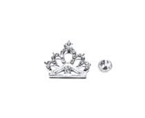 Crystal Crown Rhinestone Lapel Pin