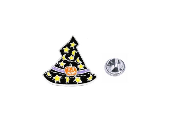 Witch Hat Black Enamel Pin