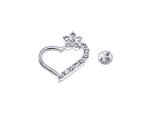 FHRT-136 Crystal Star Heart Lapel Pin