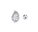 FLEF-054 Golden Crystal Leaf Pin