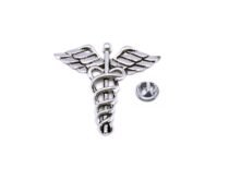 Caduceus Medical Symbol Lapel Pin