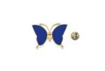 Royal Blue Enamel Butterfly Pin