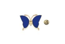 Royal Blue Enamel Butterfly Pin