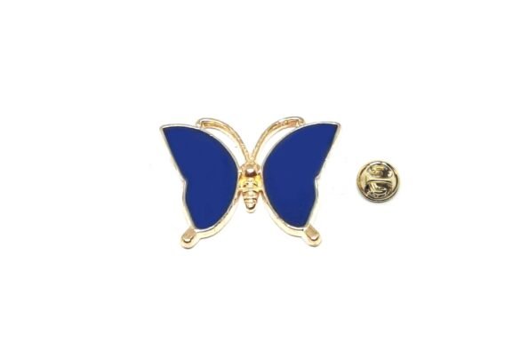 Royal Blue Enamel Butterfly Pin