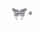 FPBT-112 Dazzling Rhinestone Butterfly Pin