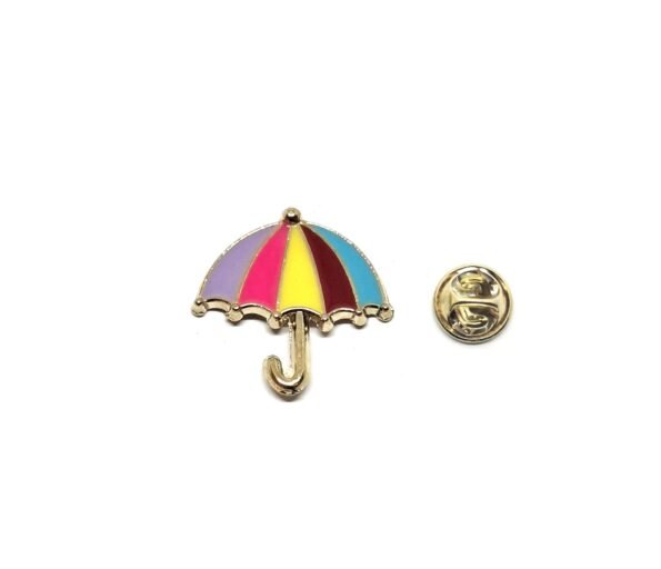 Multicolor Umbrella Enamel Pin