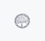FRON-058 Tree of Life Round Lapel Pin – Silver