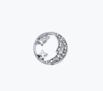 FRON-063 Moon And Star Round Lapel Pin – Gold filled