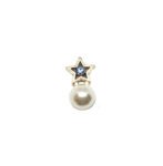 FSTR-061 Pearl Star Lapel Pin – silver
