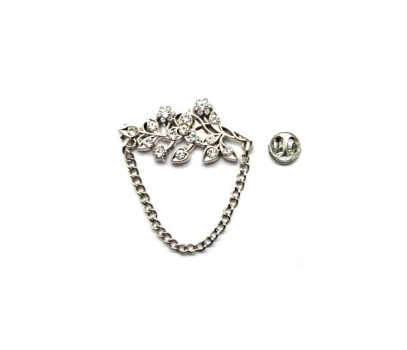 Rhinestone Leaf Suit Clothing Brooch Pin