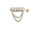 Pearl Bar Shoe Metal Pin Charm