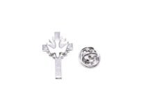 Cross Dove Christian Pin