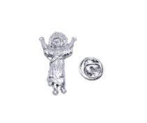 Silver Saint Mary Lapel Pin
