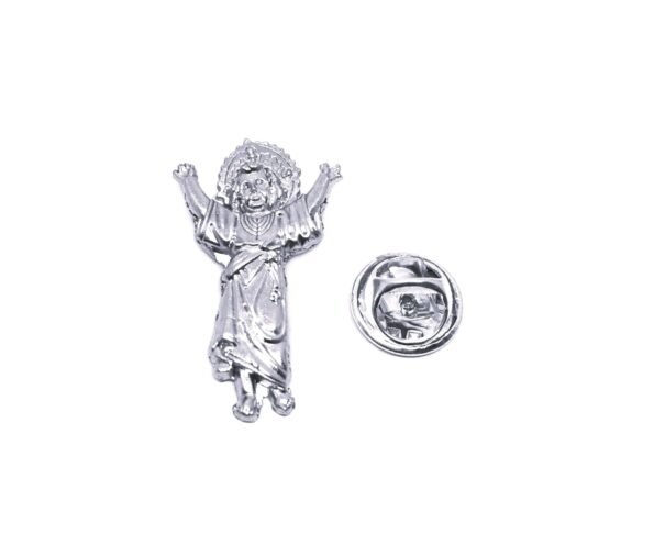 Silver Saint Mary Lapel Pin