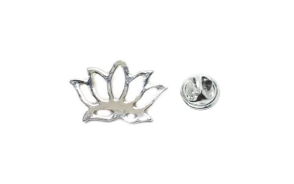 Pewter Lotus Lapel Pin