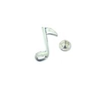 Pewter Eighth Music Note Pin