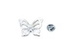 Pewter Butterfly Pin - Silver plated