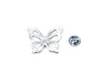 Pewter Butterfly Pin - Silver plated