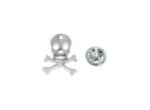 Pewter Skull And Crossbones Pin