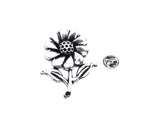 Pewter Sunflower Lapel Pin