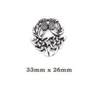 Scottish Thistle Outlander Pin - size