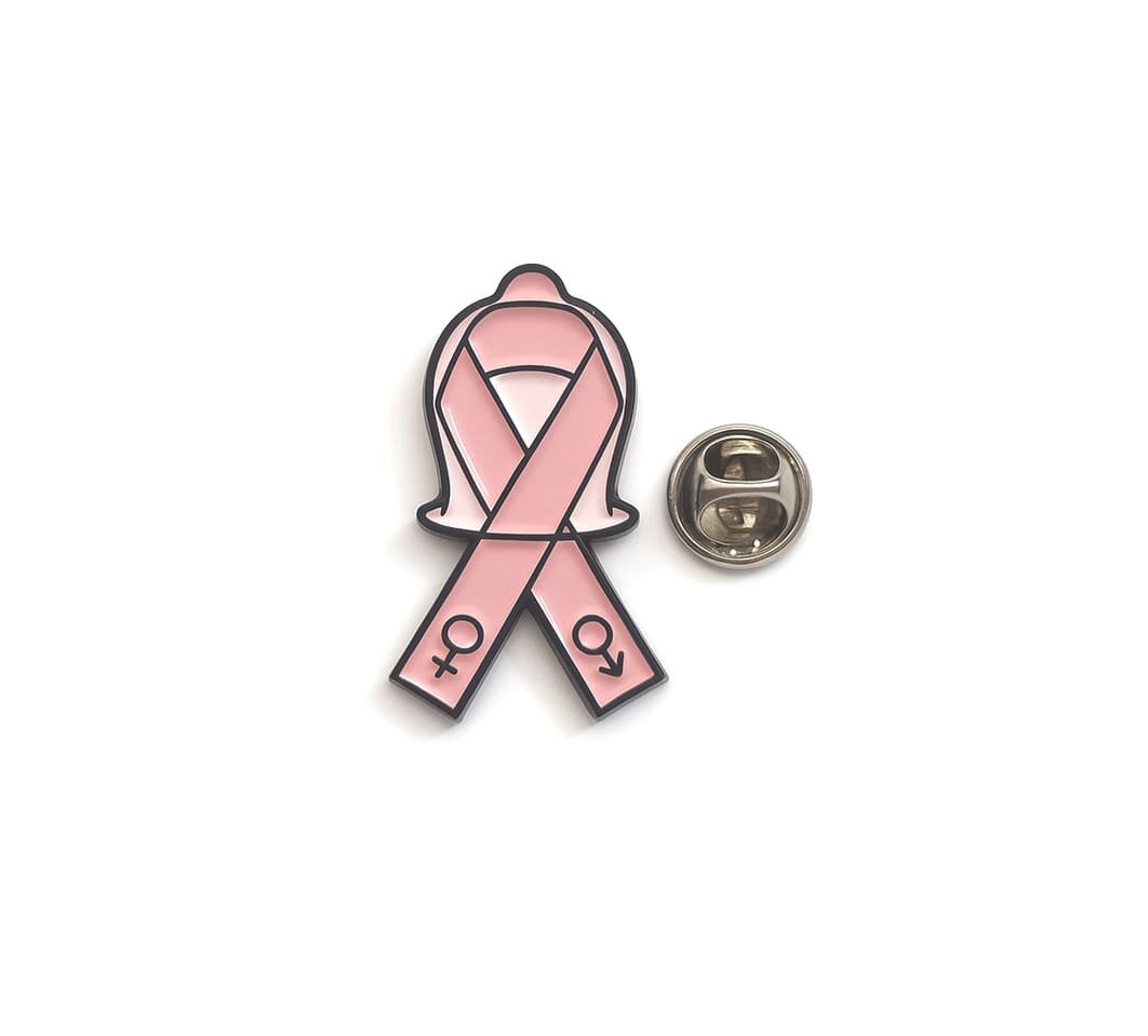 FAWB-029 Breast Cancer Awareness Ribbon Pin Badge Breast Cancer Awareness Ribbon Pin Badge