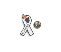 NO VIOLENCE Awareness Ribbon Pin