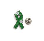 PTSD Green Ribbon Mental Health Awareness Pin