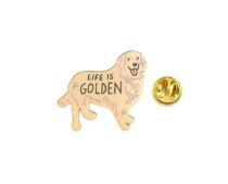 'Life is Golden' Golden Retriever Pin