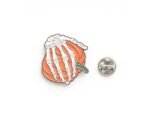Skeleton Hands on Pumpkin Halloween Pin