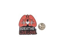 Respiratory Therapy Enamel Pin
