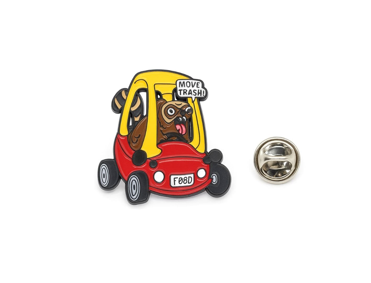 FPE-243 Cartoon Trash Bumper Enamel Pin Cartoon Trash Bumper Enamel Pin
