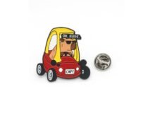 Cartoon Capybara Toy Car Enamel Pin