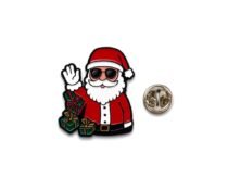 Santa Claus with Sunglass And Gift Enamel Pin