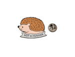 'Not a Hugger' Hedgehog Enamel Pin