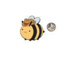 FBEE-044 Cowboy Bee Lapel Pin