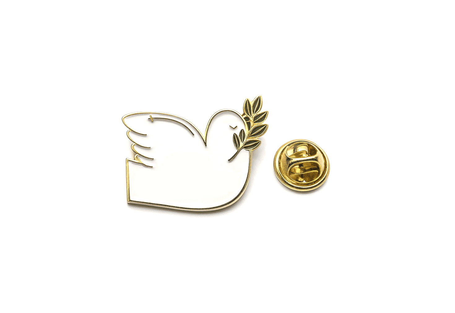 FBIDV-032 Dove Cake Topper Enamel Pin Dove Cake Topper Enamel Pin