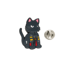 Black Cat Lapel Pin Badge