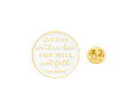 'God Is Within Her She Will Not Fall' Psalm 46-5 Enamel Pin