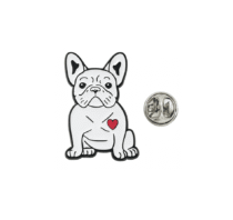 Love French Bulldog Enamel Pin