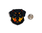 Rottweiler Dog Enamel Pin Badge