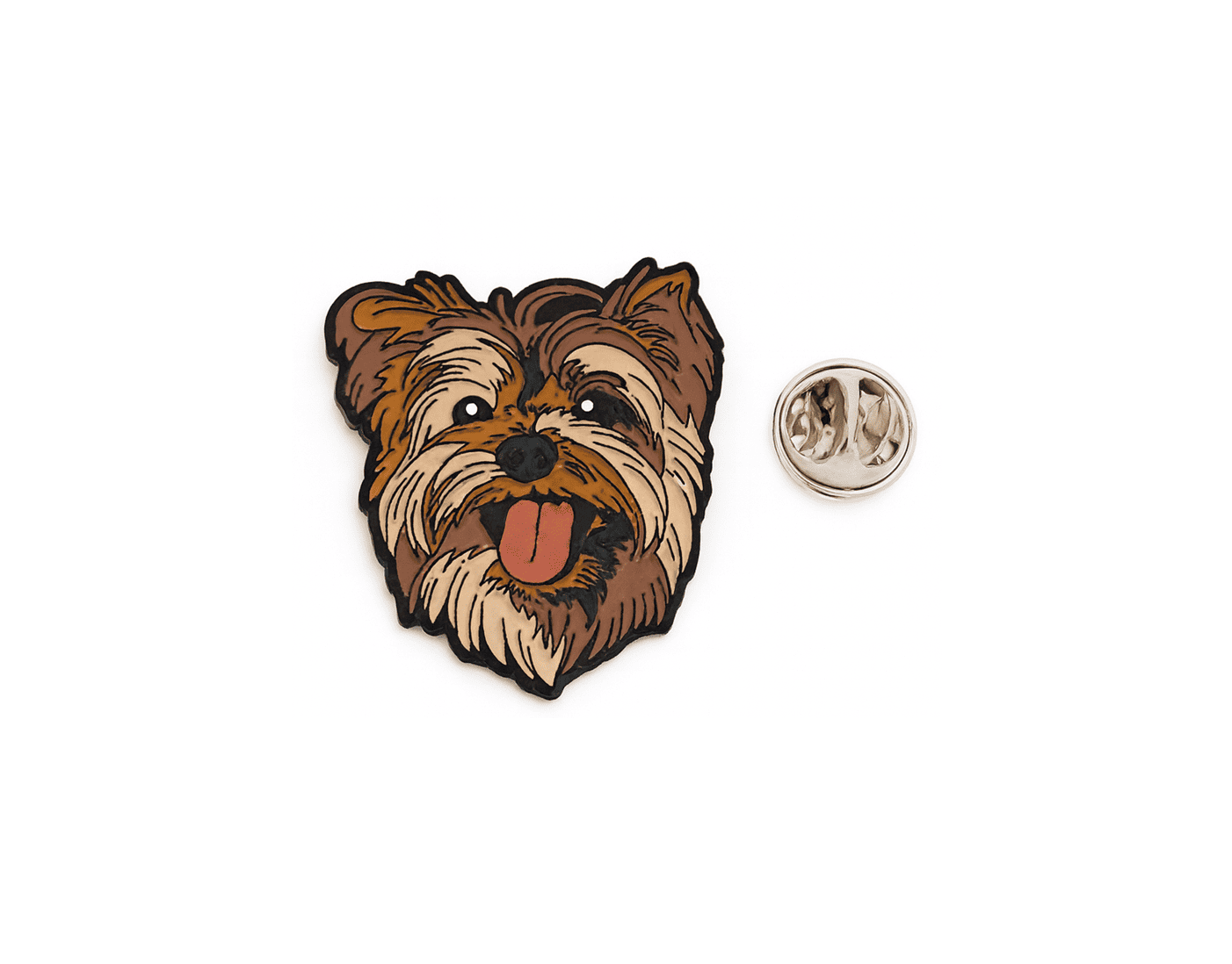 FDOG-104 Yorkshire Terrier Dog Enamel Pin Yorkshire Terrier Dog Enamel Pin