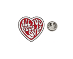 'All You Need Is Love' Heart Pin
