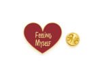 'Felling Myself' Red Heart Lapel Pin