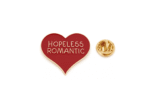 FHRT-151 ‘HOPELESS ROMANTIC’ Red Heart-shaped Enamel Pin